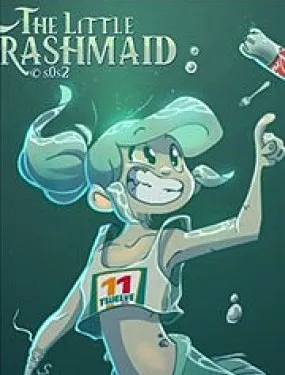 被海洋垃圾污染后的小美人鱼